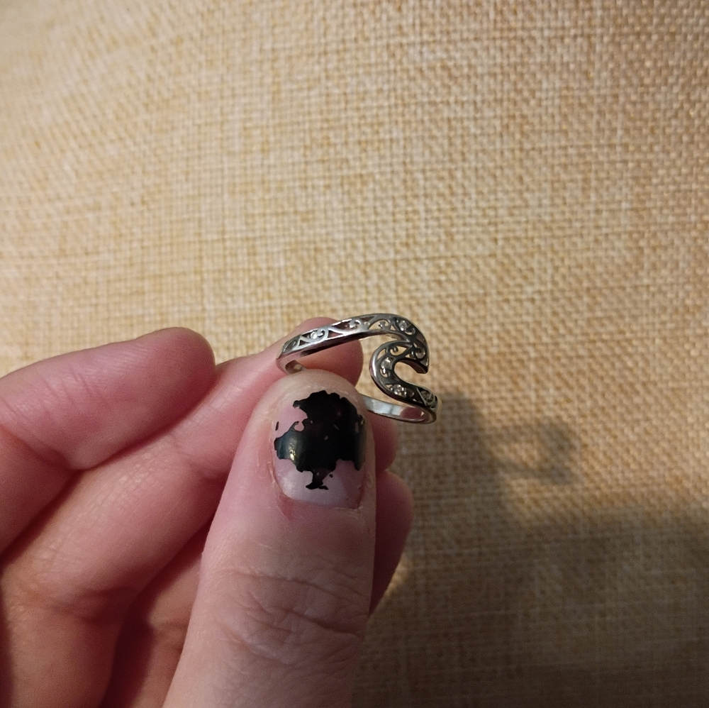 S925 Wave Ring 7.5